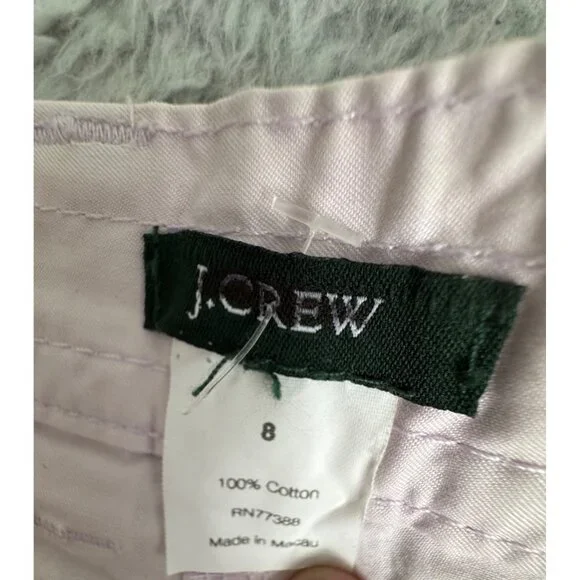 J. Crew Womens White Casual Skirt Size 8 100% Cotton With Pockets & Zip Closure - Picture 9 of 11